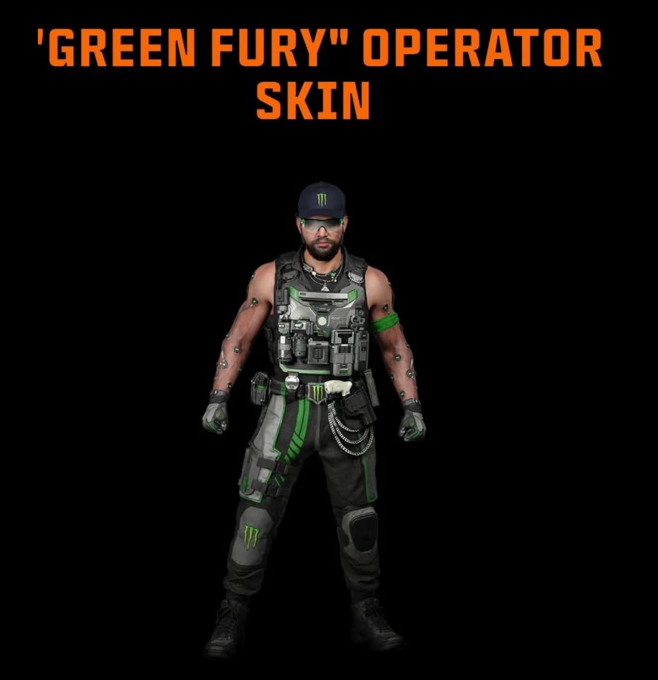 Green Fury Black Ops 7 X Monster Energy Skin + DOUBLE XP