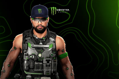 Green Fury Black Ops 7 X Monster Energy Skin + DOUBLE XP