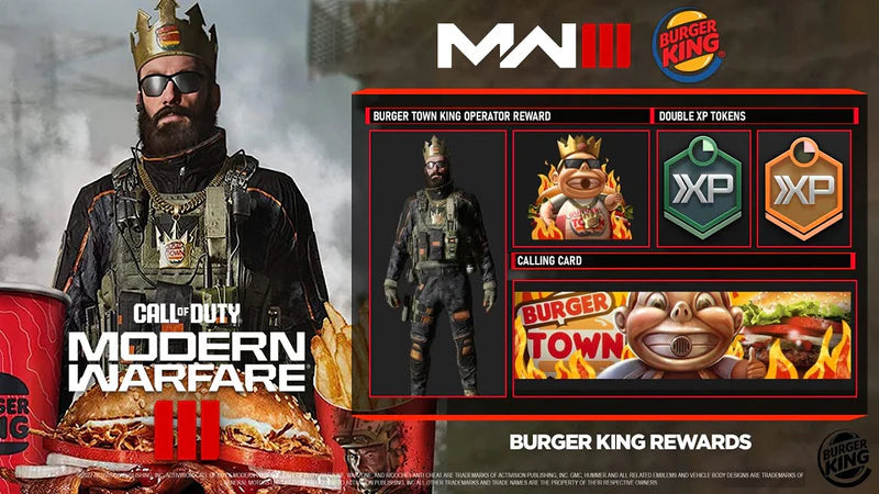 Warzone Burger King Crown Skin Set