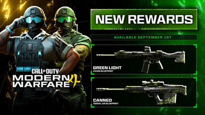 FULL Modern Warfare 4 Monster Energy Rewards Set + FREE DOUBLE XP