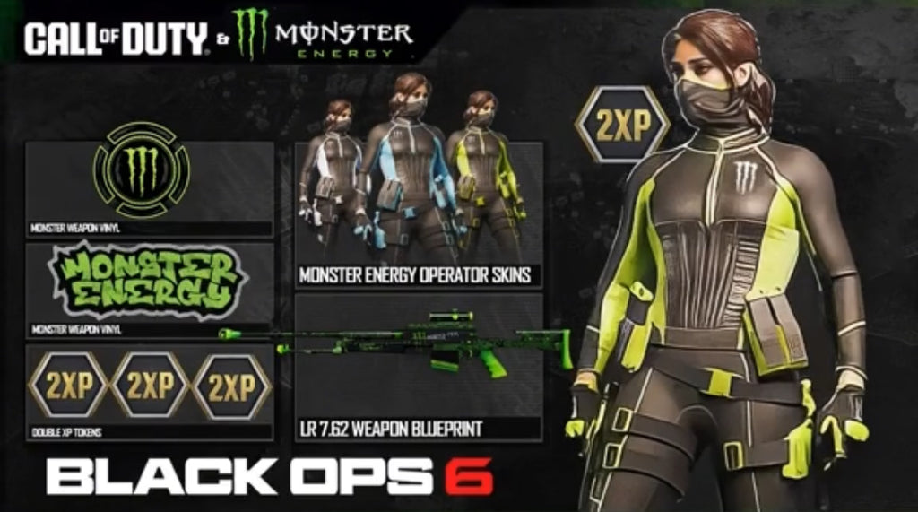 Warzone Monster Energy Rewards Pack 2 + FREE DOUBLE XP