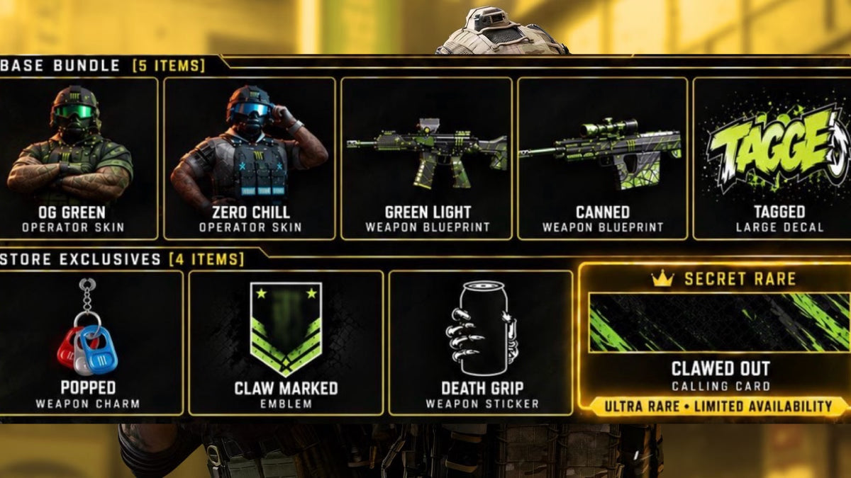 ULTIMATE Modern Warfare 4 Monster Energy Rewards Pack (ALL 9 Rewards + FREE 2XP)