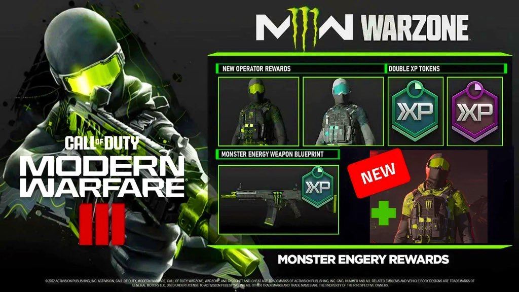 Warzone Monster Energy Rewards Set