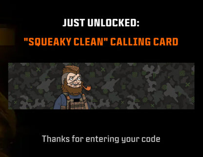 RARE: ANIMATED Squeaky Clean Dr Squatch Calling Card