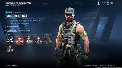 Green Fury Black Ops 7 X Monster Energy Skin + DOUBLE XP