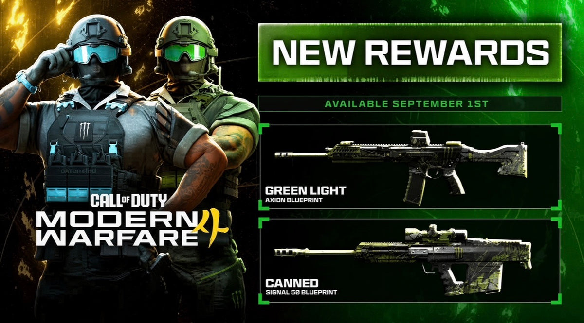 ULTIMATE Modern Warfare 4 Monster Energy Rewards Pack (ALL 9 Rewards + FREE 2XP)