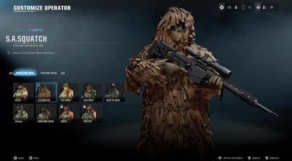 Sasquatch Ghillie Suit Skin Item